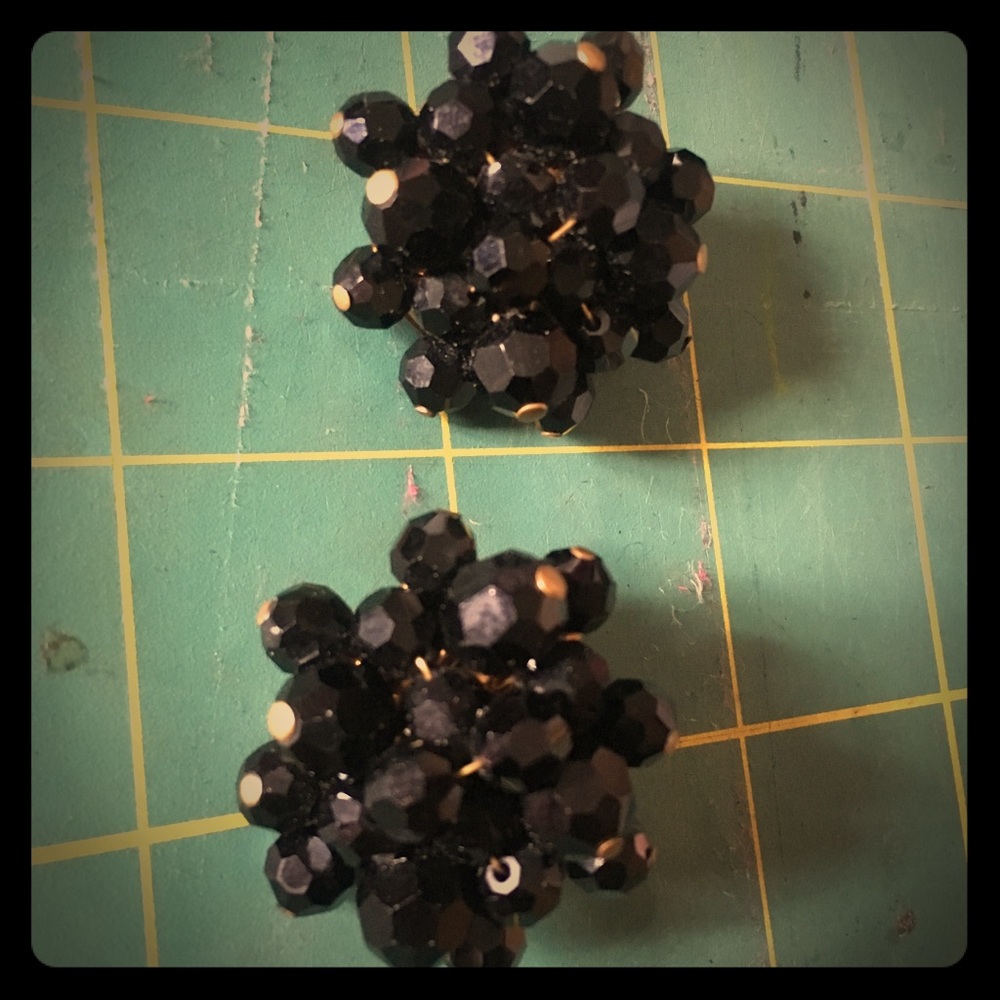 Vintage clip-on earrings.